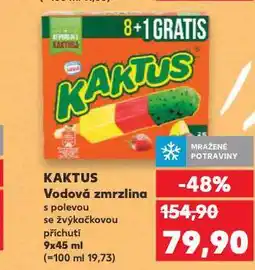 Kaufland Kaktus vodová zmrzlina nabídka