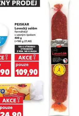 Kaufland Lovecký salám nabídka