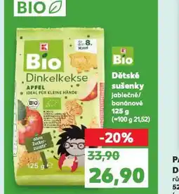 Kaufland Bio dětské sušenky nabídka