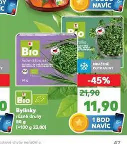 Kaufland Bio bylinky nabídka