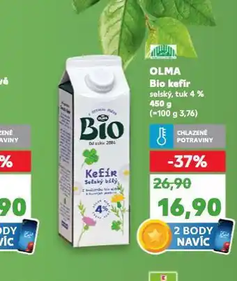 Kaufland Olma bio kefír 4% nabídka