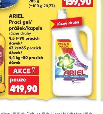 Kaufland Ariel prací prostředek nabídka