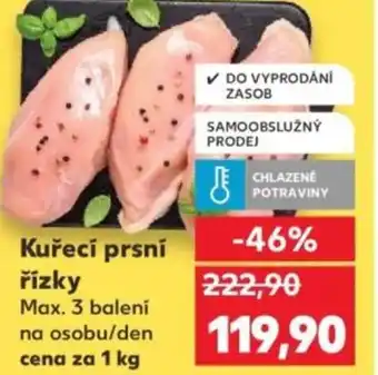 Kaufland Kuřecí prsní řízky nabídka