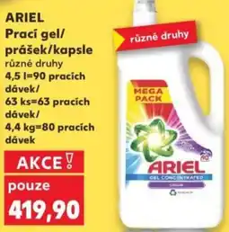 Kaufland ARIEL Prací gel/ prášek/kapsle nabídka
