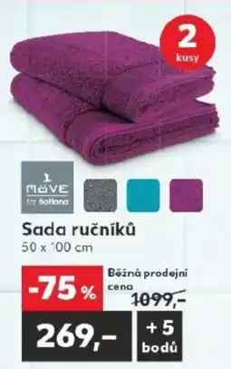 Kaufland Sada ručníků nabídka