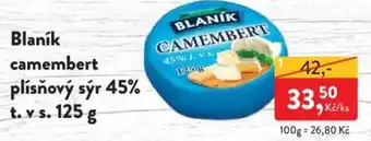 MP Krásno BLANÍK camembert plísňový sýr 45% t.v.s nabídka