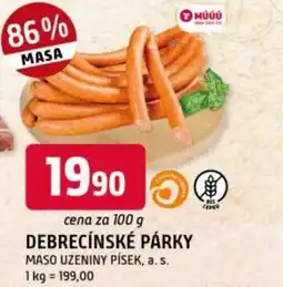 Trefa Debrecínské párky nabídka