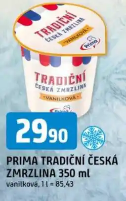 Trefa PRIMA Tradiční česká zmrzlina nabídka
