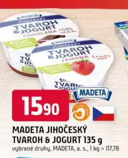 Trefa MADETA Jihočeský tvaroh & jogurt nabídka