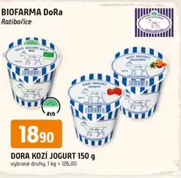Trefa Dora Kozi jogurt nabídka