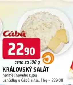 Trefa Královský salát nabídka