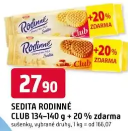 Trefa SEDITA Rodinné club nabídka
