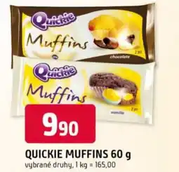 Trefa Quickie Muffins nabídka