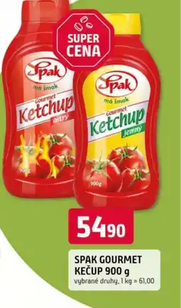 Trefa SPAK Gourmet kečup nabídka