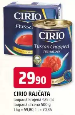 Trefa CIRIO Rajčata nabídka