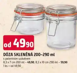 Trefa Dóza skleněná nabídka