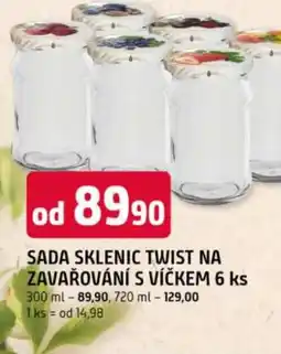 Trefa Sada sklenic twist na zavařování s víčkem nabídka