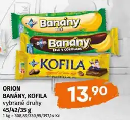 Trefa Orion banány, Kofila nabídka
