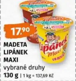 Trefa MADETA Lipánek maxi nabídka