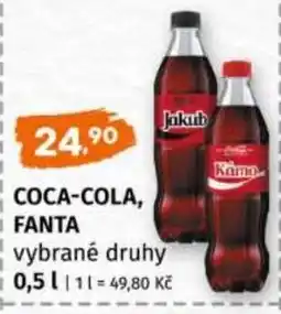 Trefa COCA-COLA, FANTA nabídka