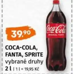Trefa COCA-COLA, FANTA, SPRITE nabídka