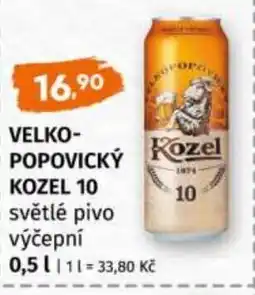 Trefa Velkopopovický Kozel 10 nabídka