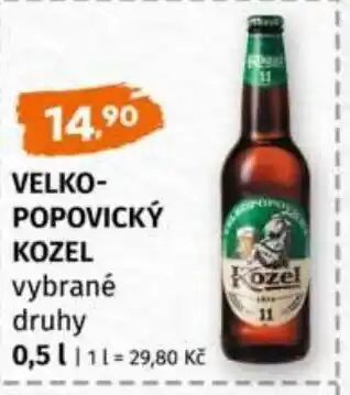 Trefa Velkopopovický Kozel nabídka