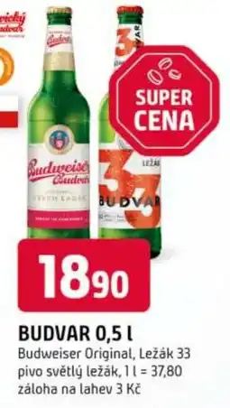 Trefa Budvar nabídka