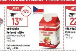 Globus Kefírové mléko jahodové, meruňkové nabídka