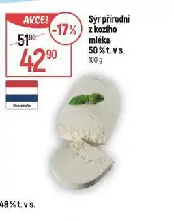 Globus Sýr přírodní z kozího mléka 50% nabídka