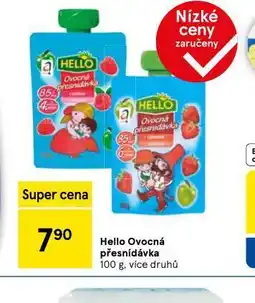 Tesco Hello ovocná přesnídávka nabídka