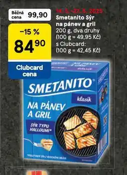 Tesco Smetanito sýr na pánev a gril nabídka