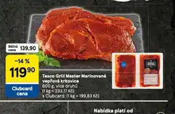 Tesco Marinovaná vepřová krkovice nabídka