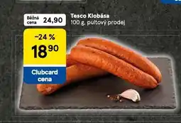 Tesco Klobása nabídka