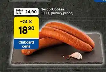 Tesco Klobása nabídka