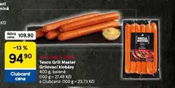 Tesco Grilovací klobásky nabídka