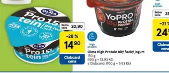 Tesco Olma high bílý řecký jogurt nabídka