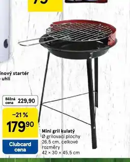 Tesco Mini gril kulatý nabídka