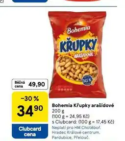 Tesco Bohemia křupky arašídové nabídka