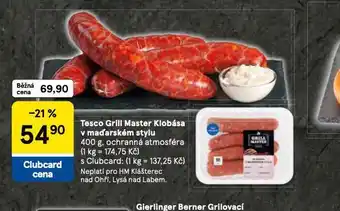Tesco Klobása v maďarském stylu nabídka