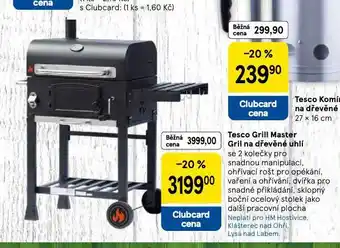 Tesco Gril na dřevěné uhlí nabídka