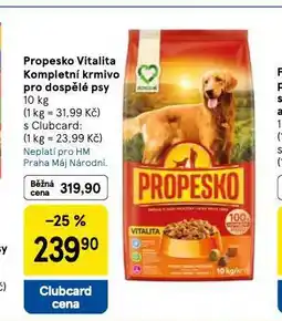 Tesco Propesko vitalita kompletní krmivo pro dospělé psy nabídka