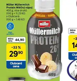 Tesco Müllermilch protein mléčný nápoj nabídka
