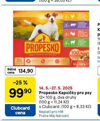 Tesco Propesko kapsičky pro psy nabídka