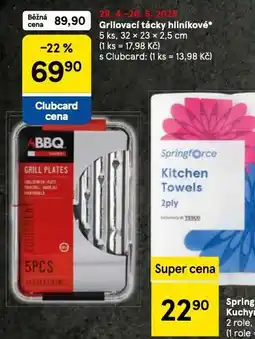 Tesco Grilovací tácky hliníkové nabídka
