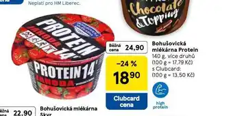 Tesco Bohušovická mlékárna protein nabídka