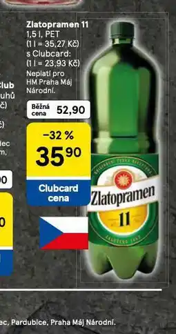 Tesco Pivo zlatopramen 11 nabídka