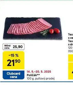 Tesco Poličák nabídka