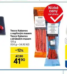 Tesco Kabanos nabídka