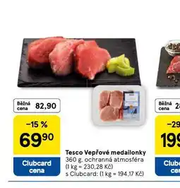 Tesco Vepřové medailonky nabídka